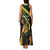 South Africa Personalised Family Matching Tank Maxi Dress and Hawaiian Shirt Springbok Mascot Dynamic - Wonder Print Shop