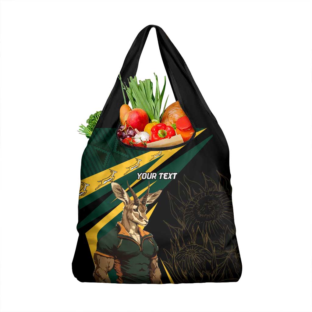 South Africa Personalised Grocery Bag Springbok Mascot Dynamic