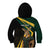 South Africa Personalised Kid Hoodie Springbok Mascot Dynamic - Wonder Print Shop