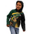 South Africa Personalised Kid Hoodie Springbok Mascot Dynamic - Wonder Print Shop