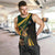 South Africa Personalised Men Tank Top Springbok Mascot Dynamic - Wonder Print Shop