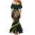 South Africa Personalised Mermaid Dress Springbok Mascot Dynamic - Wonder Print Shop