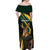 South Africa Personalised Off Shoulder Maxi Dress Springbok Mascot Dynamic - Wonder Print Shop