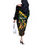 South Africa Personalised Off The Shoulder Long Sleeve Dress Springbok Mascot Dynamic - Wonder Print Shop