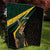 South Africa Personalised Quilt Springbok Mascot Dynamic - Wonder Print Shop