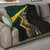 South Africa Personalised Quilt Springbok Mascot Dynamic - Wonder Print Shop