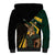 South Africa Personalised Sherpa Hoodie Springbok Mascot Dynamic - Wonder Print Shop