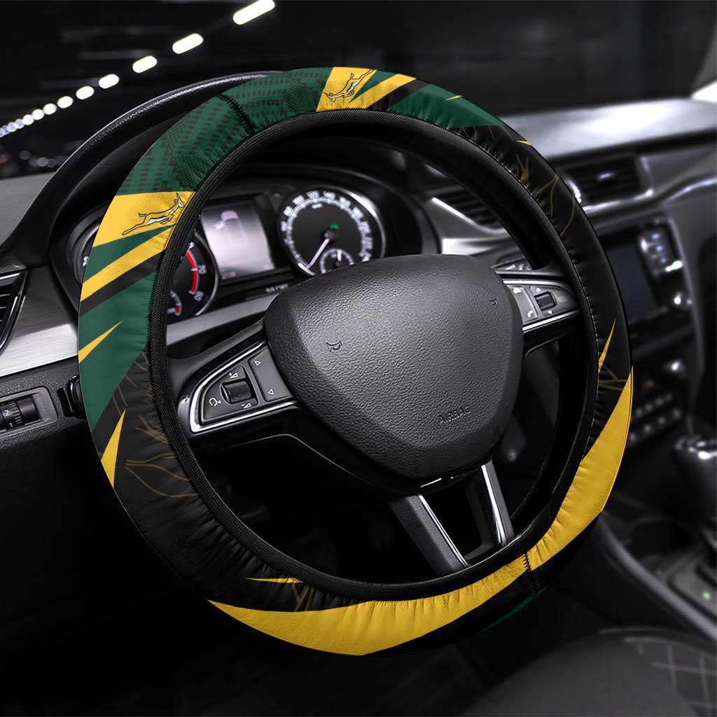 South Africa Steering Wheel Cover Springbok Mascot Dynamic