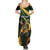 South Africa Personalised Summer Maxi Dress Springbok Mascot Dynamic