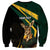 South Africa Personalised Sweatshirt Springbok Mascot Dynamic