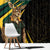 South Africa Personalised Window Curtain Springbok Mascot Dynamic