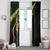 South Africa Personalised Window Curtain Springbok Mascot Dynamic