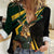 South Africa Personalised Women Casual Shirt Springbok Mascot Dynamic