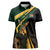 South Africa Personalised Women Polo Shirt Springbok Mascot Dynamic