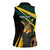 South Africa Personalised Women Sleeveless Polo Shirt Springbok Mascot Dynamic