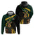 South Africa Personalised Zip Hoodie Springbok Mascot Dynamic