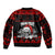 Custom Christmas Bomber Jacket Gothic Skull Creepmas LT7 - Wonder Print Shop