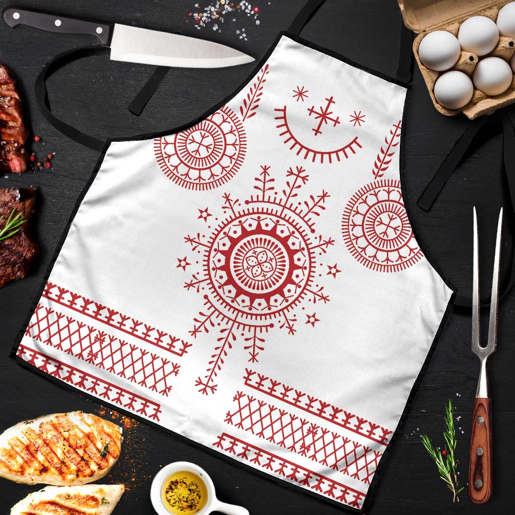 Croatia Sicanje Tattoo Kolo Inspired Apron - Wonder Print Shop