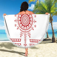 Croatia Sicanje Tattoo Kolo Inspired Beach Blanket - Wonder Print Shop
