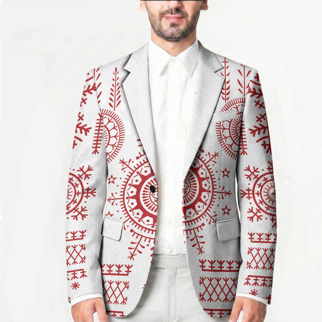 Croatia Sicanje Tattoo Kolo Inspired Blazer - Wonder Print Shop