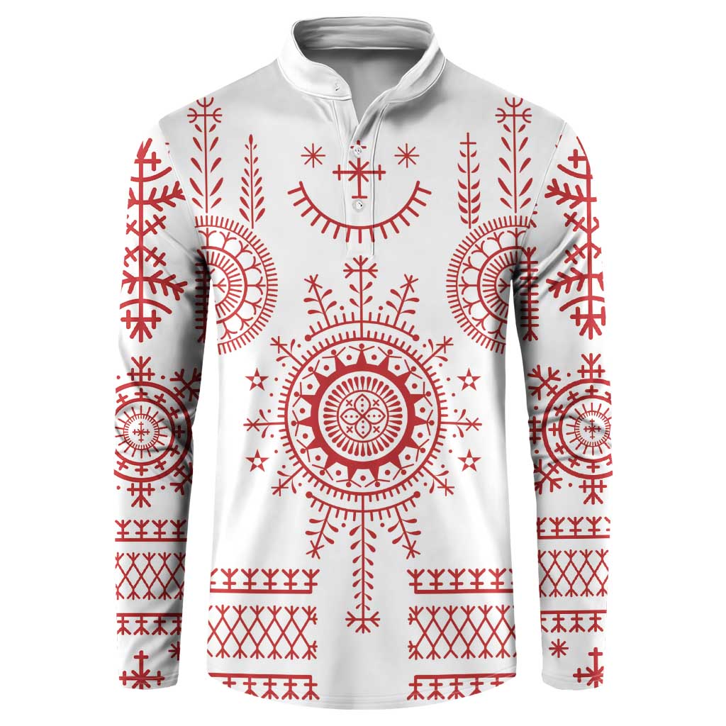 Croatia Sicanje Tattoo Kolo Inspired Button Sweatshirt - Wonder Print Shop