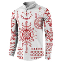 Croatia Sicanje Tattoo Kolo Inspired Button Sweatshirt - Wonder Print Shop