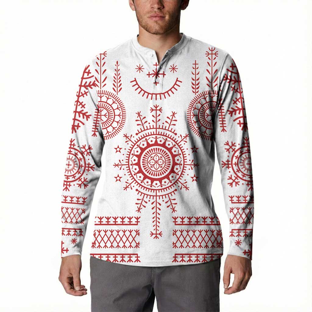 Croatia Sicanje Tattoo Kolo Inspired Button Sweatshirt - Wonder Print Shop