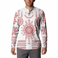 Croatia Sicanje Tattoo Kolo Inspired Button Sweatshirt - Wonder Print Shop