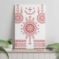 Croatia Sicanje Tattoo Kolo Inspired Canvas Wall Art - Wonder Print Shop