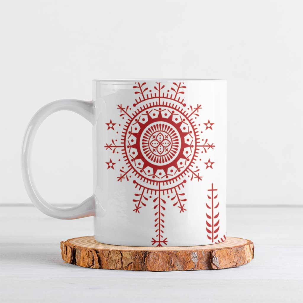 Croatia Sicanje Tattoo Kolo Inspired Ceramic Mug - Wonder Print Shop