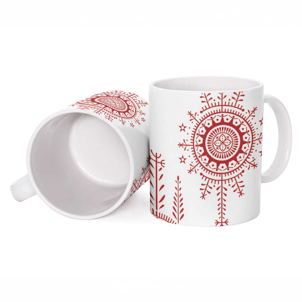Croatia Sicanje Tattoo Kolo Inspired Ceramic Mug - Wonder Print Shop