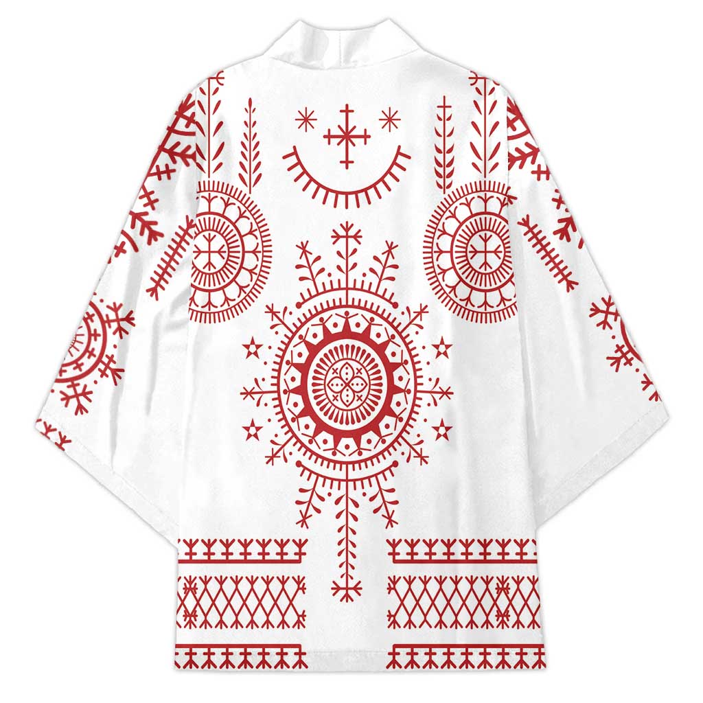Croatia Sicanje Tattoo Kolo Inspired Kimono - Wonder Print Shop