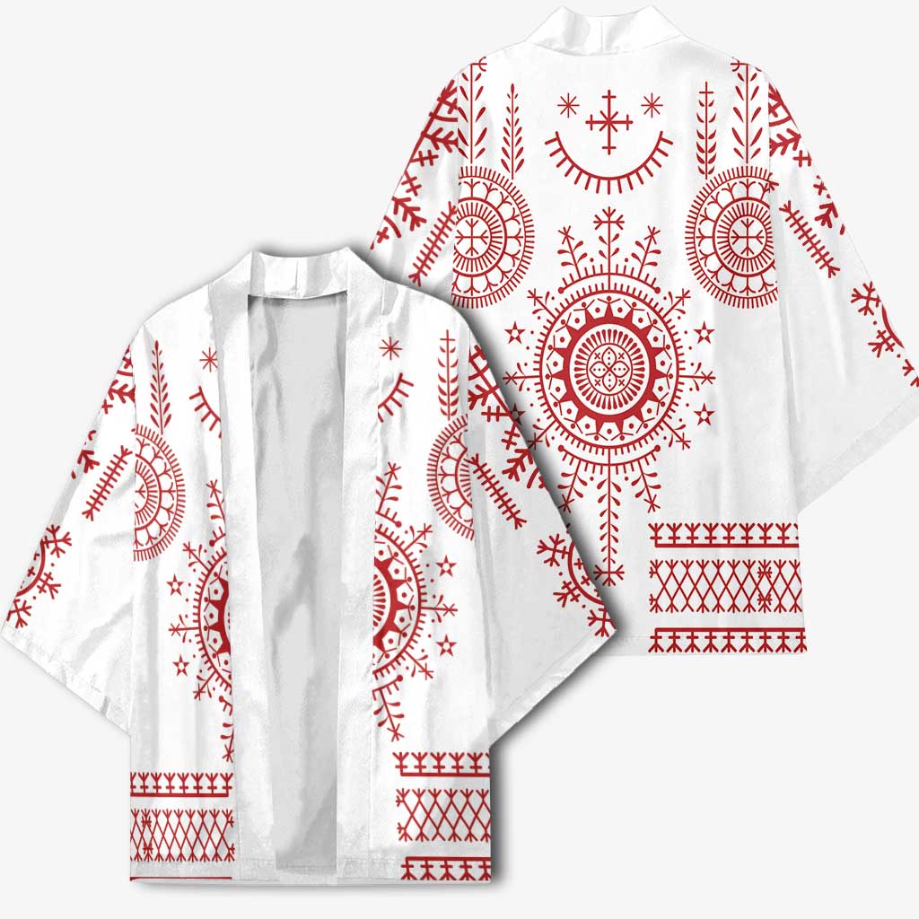 Croatia Sicanje Tattoo Kolo Inspired Kimono - Wonder Print Shop