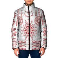 Croatia Sicanje Tattoo Kolo Inspired Padded Jacket - Wonder Print Shop