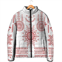 Croatia Sicanje Tattoo Kolo Inspired Padded Jacket - Wonder Print Shop