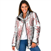 Croatia Sicanje Tattoo Kolo Inspired Padded Jacket - Wonder Print Shop