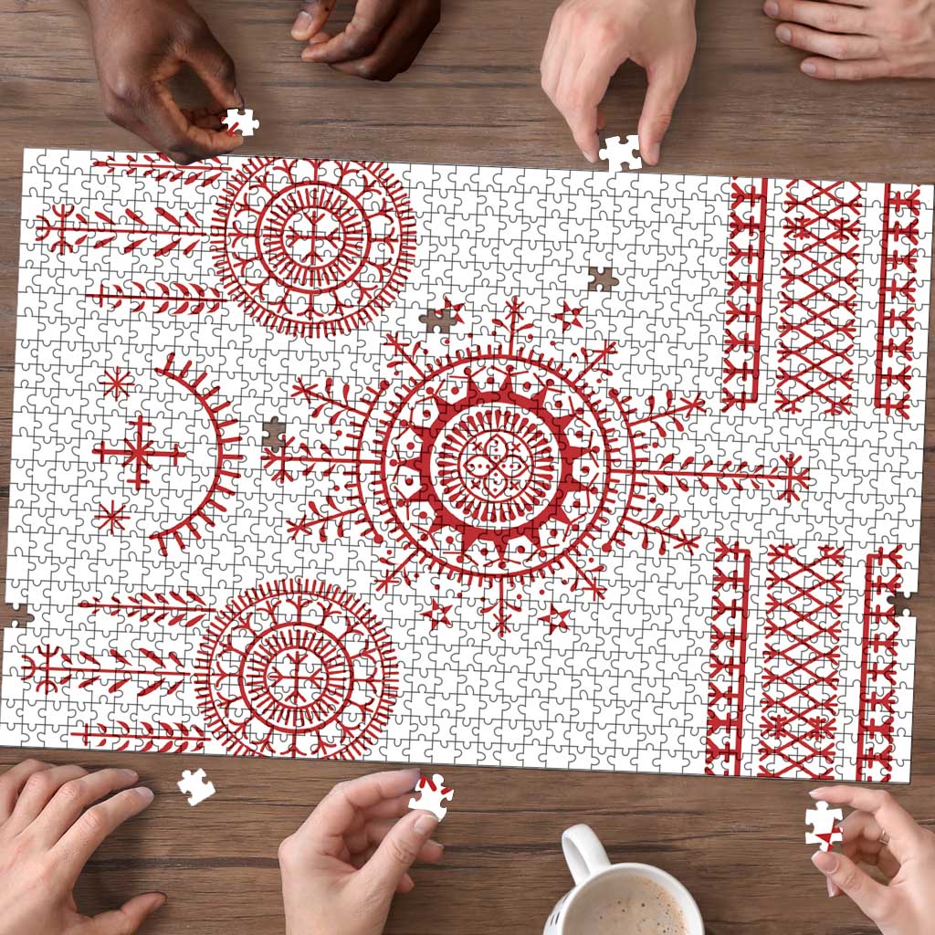Croatia Sicanje Tattoo Kolo Inspired Puzzle - Wonder Print Shop