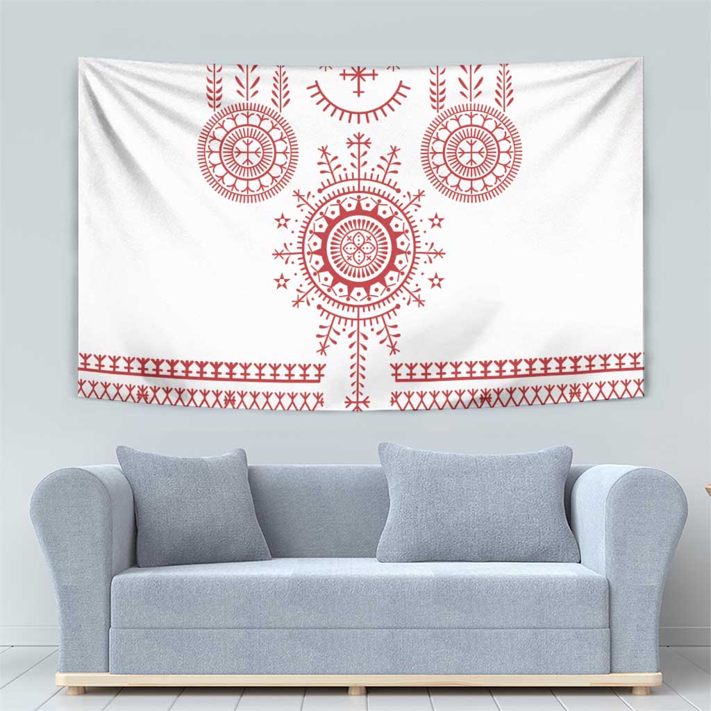 Croatia Sicanje Tattoo Kolo Inspired Tapestry - Wonder Print Shop