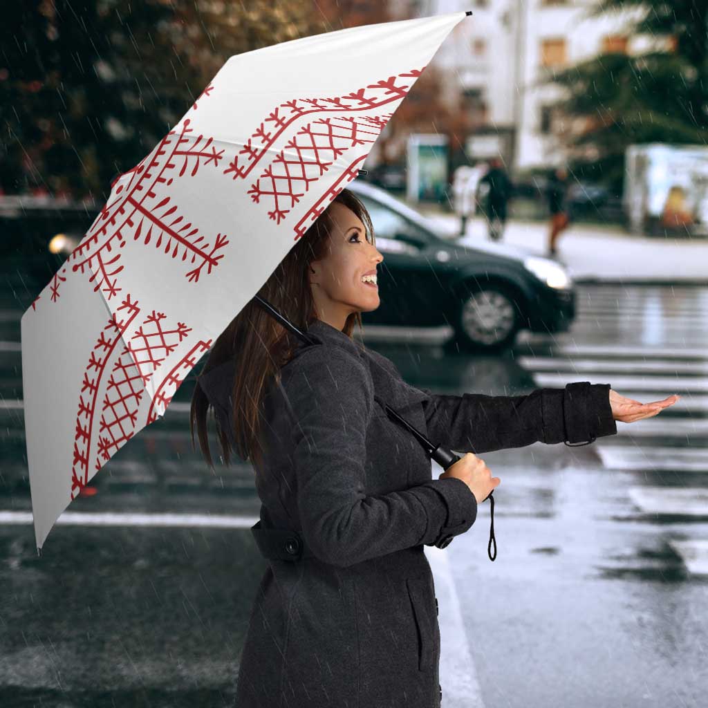 Croatia Sicanje Tattoo Kolo Inspired Umbrella - Wonder Print Shop