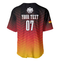 Germany jersey back with YOUR TEXT and '07' print, crest, red-yellow gradient