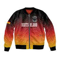 Colorful Germany football bomber jacket with full zip, ribbed cuffs, and crest graphic