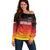 Germany Football Off Shoulder Sweater Nationalelf Dynamic - Wonder Print Shop