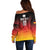 Germany Football Off Shoulder Sweater Nationalelf Dynamic - Wonder Print Shop