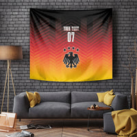 Germany Nationalelf football tapestry showing "YOUR TEXT 07" and German eagle crest