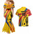 Colombia Football Custom Couples Matching Mermaid Dress and Hawaiian Shirt Todos Somos Colombia LT7 - Wonder Print Shop