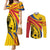 Colombia Football Custom Couples Matching Mermaid Dress and Long Sleeve Button Shirt Todos Somos Colombia