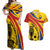 Colombia Football Custom Couples Matching Off Shoulder Maxi Dress and Hawaiian Shirt Todos Somos Colombia LT7 - Wonder Print Shop