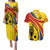 Colombia Football Custom Couples Matching Puletasi and Hawaiian Shirt Todos Somos Colombia LT7 - Wonder Print Shop