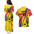 Colombia Football Custom Couples Matching Puletasi and Hawaiian Shirt Todos Somos Colombia LT7 - Wonder Print Shop