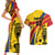 Colombia Football Custom Couples Matching Short Sleeve Bodycon Dress and Hawaiian Shirt Todos Somos Colombia LT7 - Wonder Print Shop